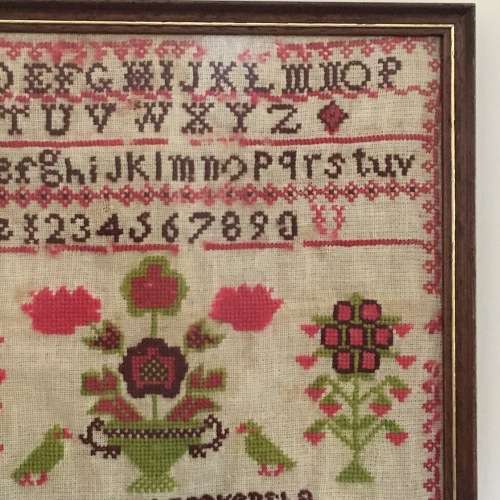 Victorian Childs Needlework Sampler (1889)