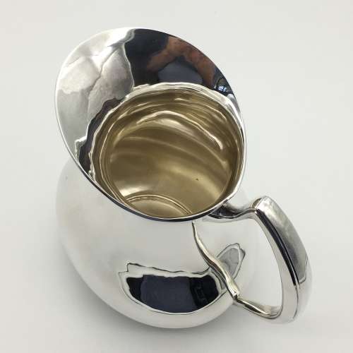 Wonderful Large `Modernist` Solid Silver Pitcher/Jug