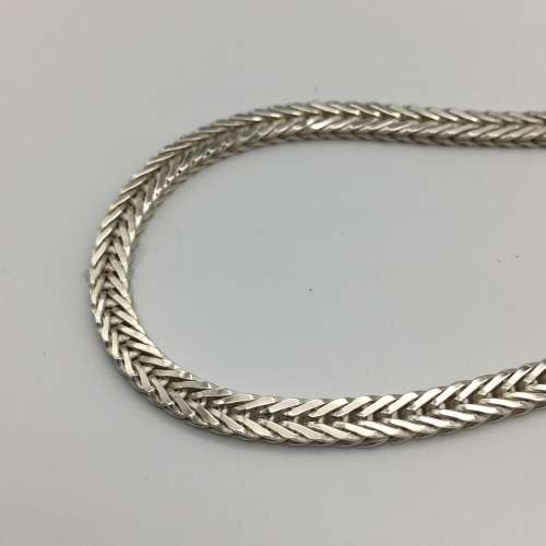 Heavy Vintage Italian Sterling Silver Necklace