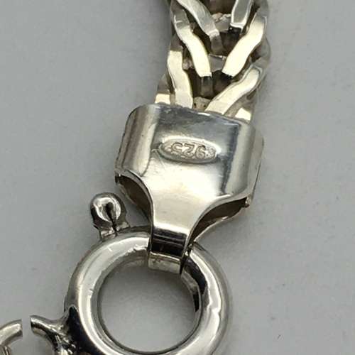 Heavy Vintage Italian Sterling Silver Necklace