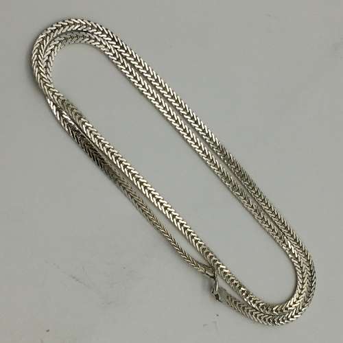 Heavy Vintage Italian Sterling Silver Necklace