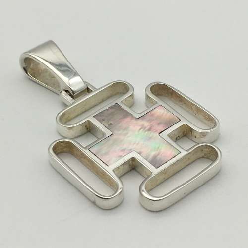 Italian `Silver & Mother of Pearl` Pendant