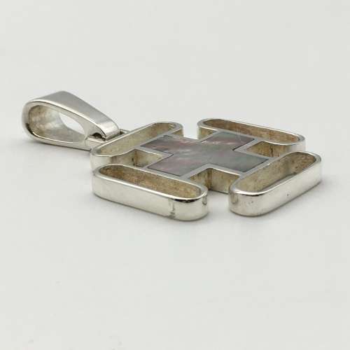 Italian `Silver & Mother of Pearl` Pendant