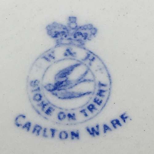 Gorgeous Antique `Carlton Ware` Biscuit Barrel (Camellia)