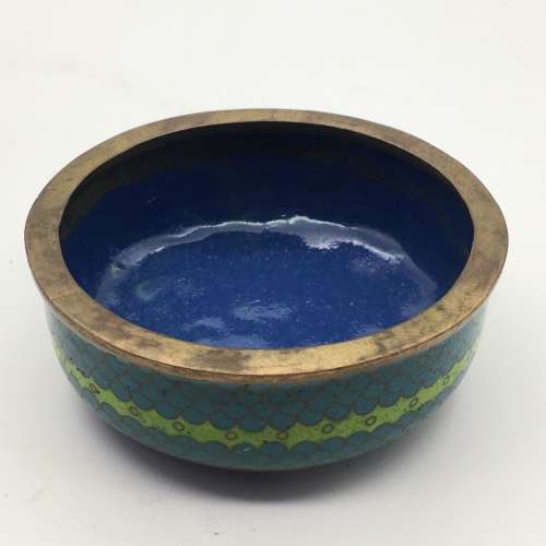 Large Vintage Cloisonne Ginger Jar and Lid