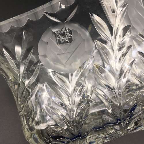 Super Quality `Rose-Cut` Crystal Vintage Bowl