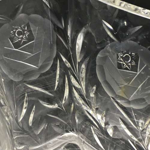 Super Quality `Rose-Cut` Crystal Vintage Bowl