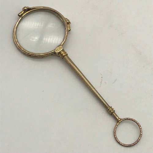 Antique Rose-Gold Plated Folding Lorgnettes