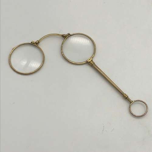 Antique Rose-Gold Plated Folding Lorgnettes
