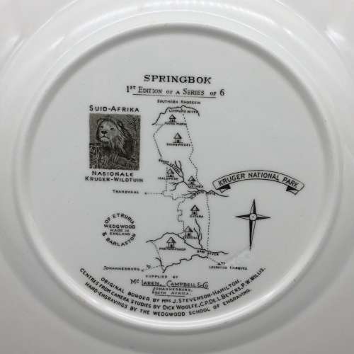 Wedgwood `Kruger National Park` (Springbok) Plate