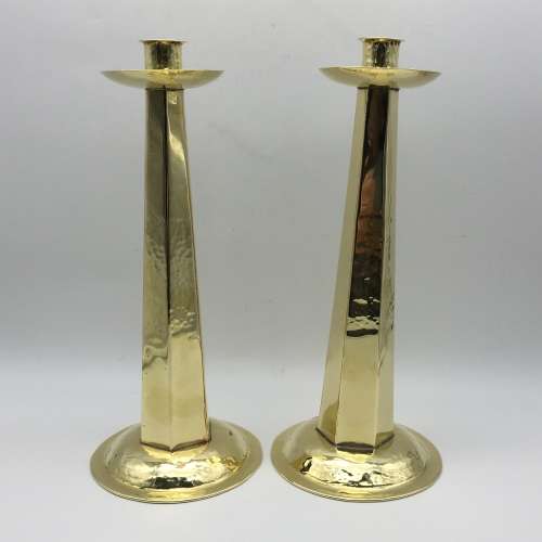 Tall Vintage Brass Candlesticks