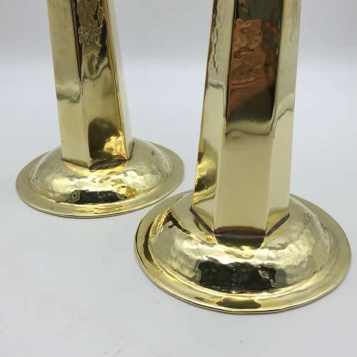 Tall Vintage Brass Candlesticks
