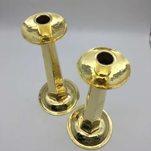 Tall Vintage Brass Candlesticks