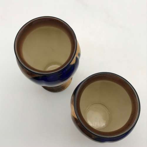 Pair Vintage `Tunstall` Vases (Autumn)