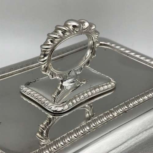 Antique Silver-Plated Entrée Dish and Cover