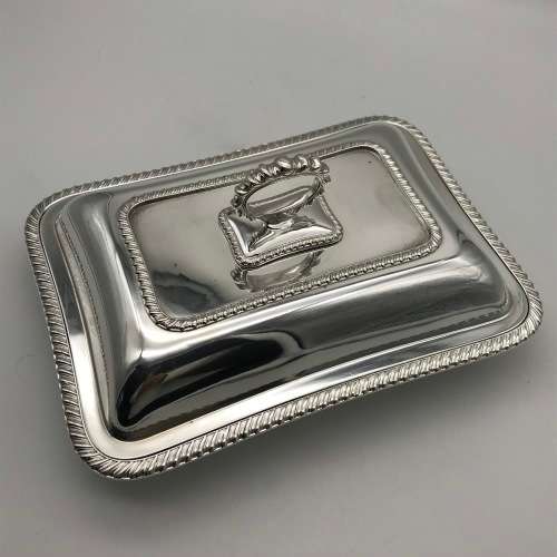 Antique Silver-Plated Entrée Dish and Cover