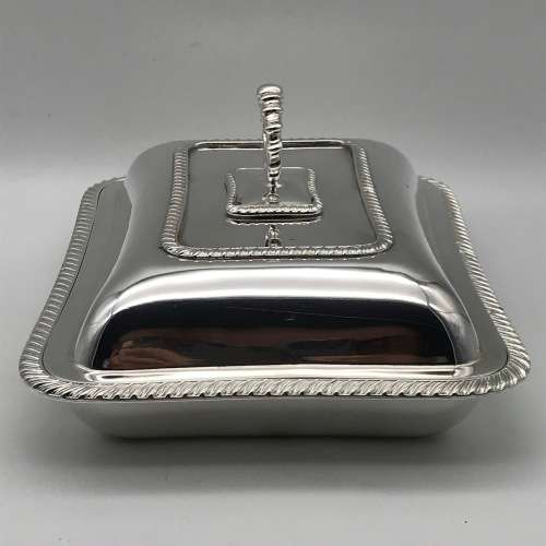 Antique Silver-Plated Entrée Dish and Cover