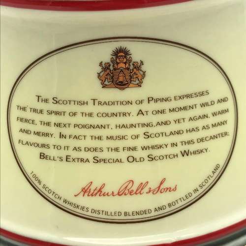 Bells Sealed Scotch Whisky Decanter Christmas 1996 (Boxed)