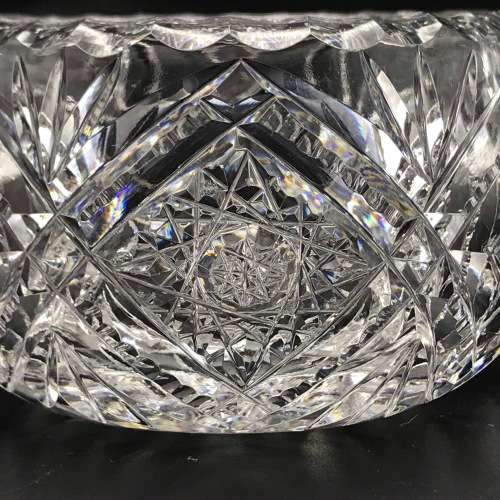 Quality Cut-Crystal Vintage Milk Jug and Sugar Bowl