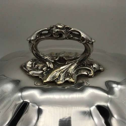 Impressive Antique Meat Dome Cover and Tray (Silver-Plate)