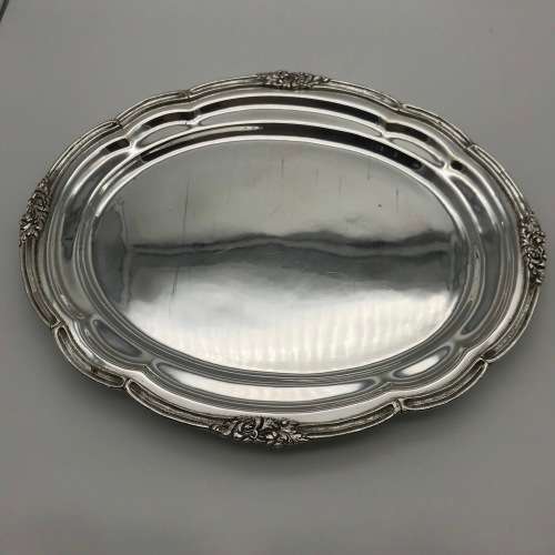 Impressive Antique Meat Dome Cover and Tray (Silver-Plate)