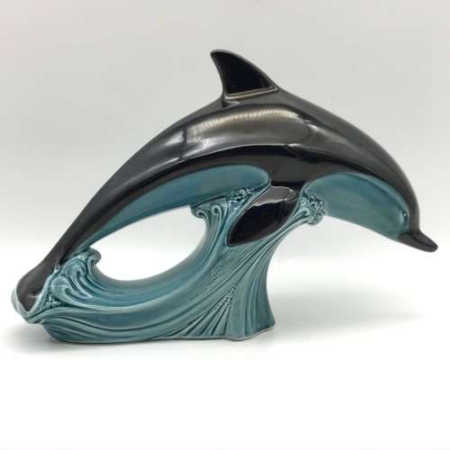 Lovely Pair of `Poole Pottery` Dolphin Figures