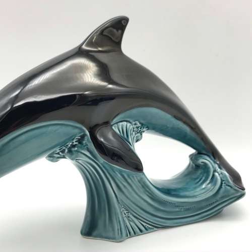 Lovely Pair of `Poole Pottery` Dolphin Figures