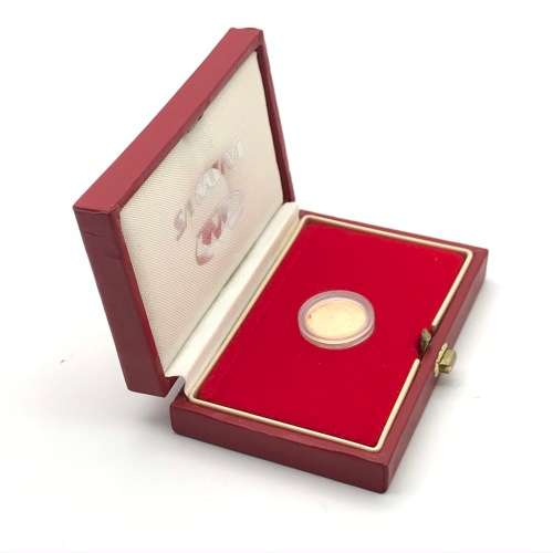 Gold 1/10 oz Proof 1993 Protea Coin (Boxed)
