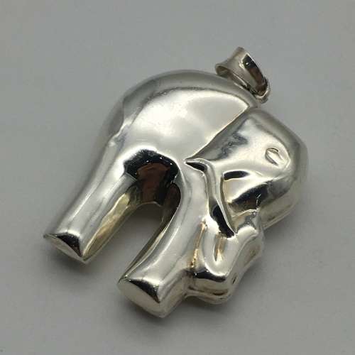 Large Sterling Silver `Elephant` Pendant