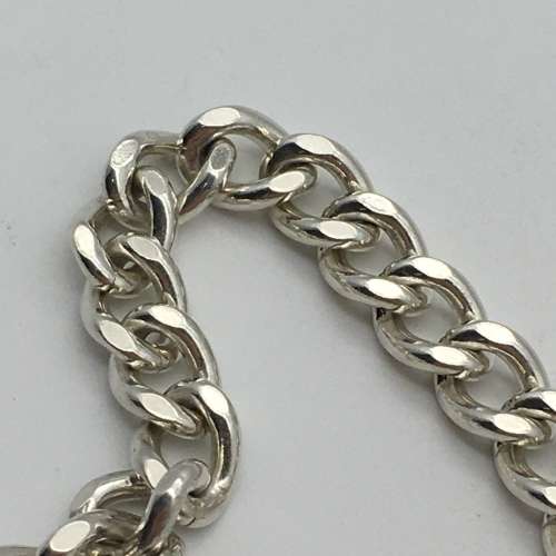 Solid Silver Vintage Padlocked Bracelet