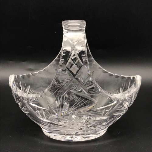 Good Quality Large Cut-Crystal Basket