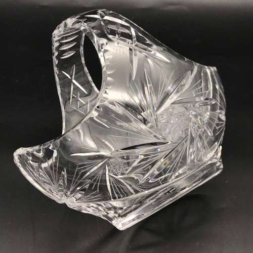 Good Quality Large Cut-Crystal Basket