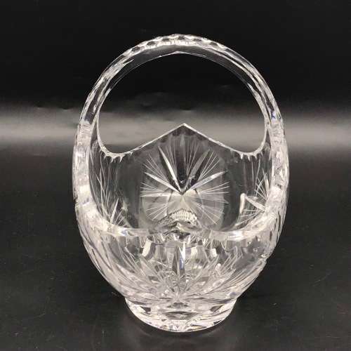 Good Quality Large Cut-Crystal Basket