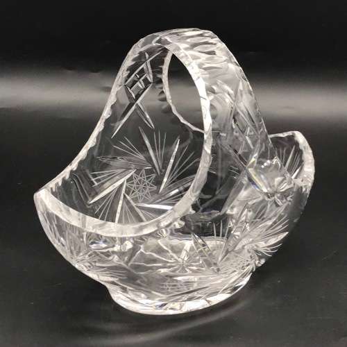 Good Quality Large Cut-Crystal Basket