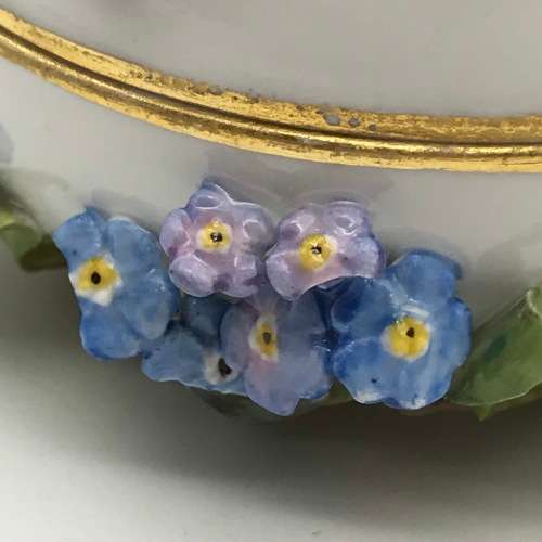 Antique `Meissen` Porcelain Bowl and Cover