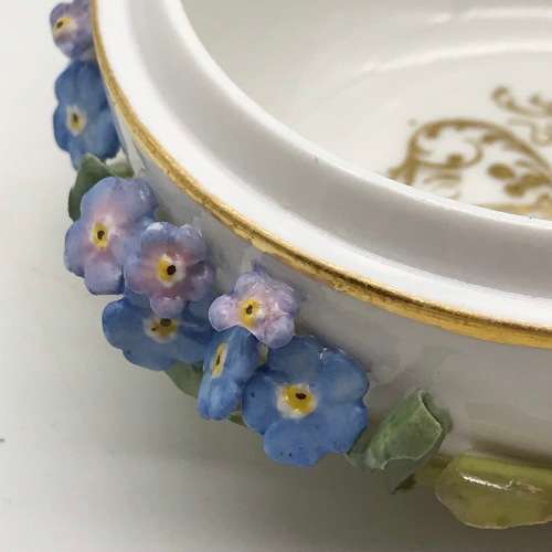 Antique `Meissen` Porcelain Bowl and Cover