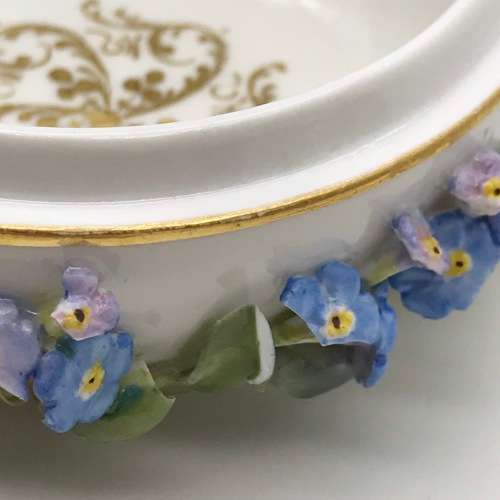 Antique `Meissen` Porcelain Bowl and Cover