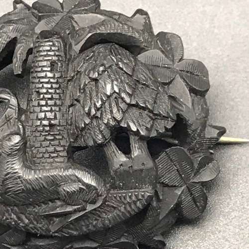 Victorian `Irish` Brooch (Bog Oak)