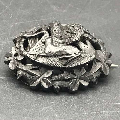 Victorian `Irish` Brooch (Bog Oak)