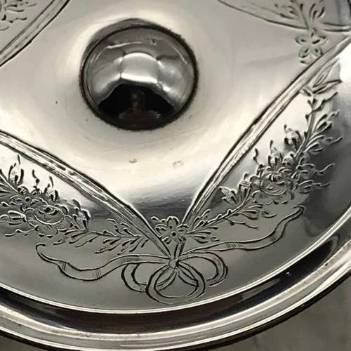 Antique Sterling Silver and Crystal Perfume Bottle (1912)