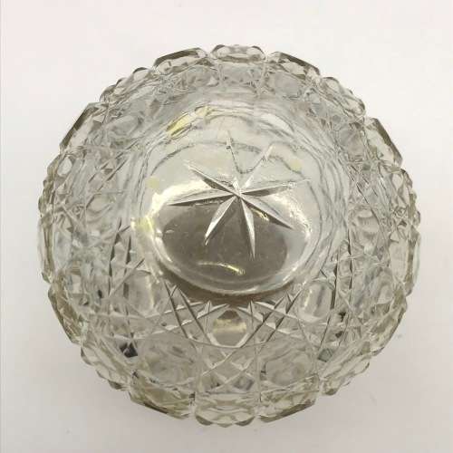 Antique Sterling Silver and Crystal Perfume Bottle (1912)