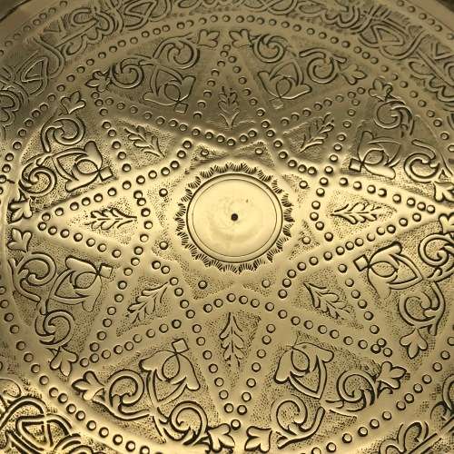 Attractive Round Brass Vintage Tray