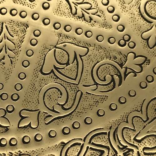 Attractive Round Brass Vintage Tray