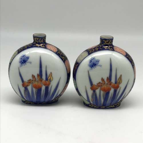 Lovely Pair of Early Japanese Porcelain Vases
