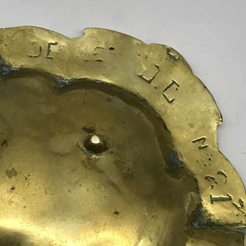 Early Brass `Peacock` Ashtray