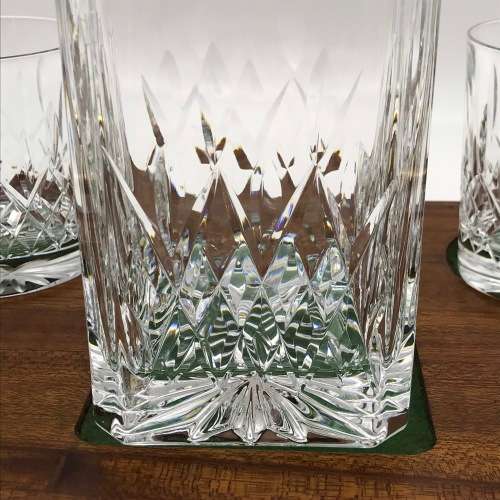 Elegant Crystal `Whisky Decanter and Glasses` with Tray