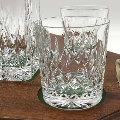 Elegant Crystal `Whisky Decanter and Glasses` with Tray