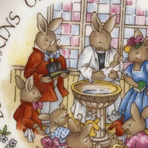 Vintage Royal Doulton `Bunnykins - Christening` Plate
