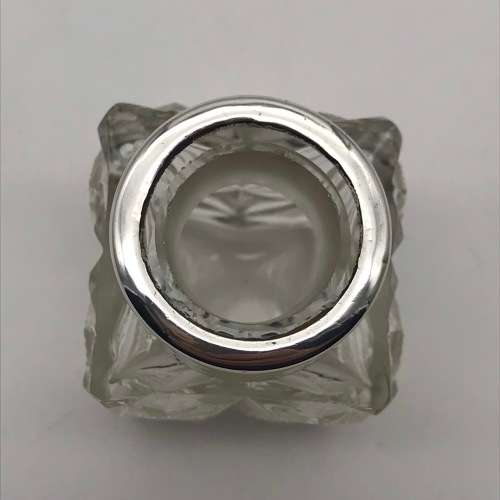 Victorian Solid Silver & Crystal Scent Bottle (1898)