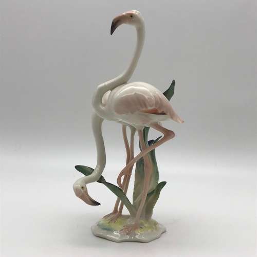 Beautiful Vintage `Hutschenreuther - Flamingos` Figurine